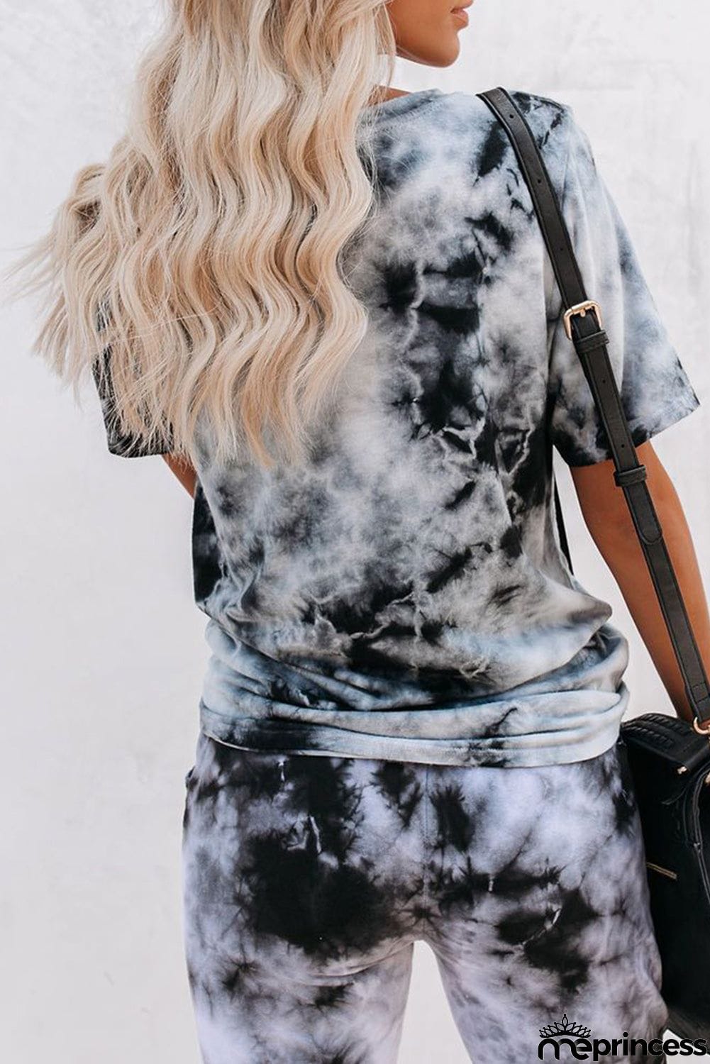 Tie-dye Tee and Sweatpants Sports Wear