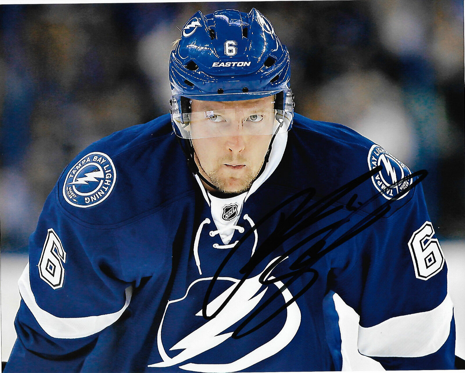 Tampa Bay Lightning Anton Stralman Signed Autographed 8x10 NHL Photo Poster painting COA A