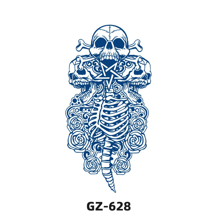 Sdrawing 2022 New Punk Trend Temporary Tattoo Lion Tiger Animal Pattern Juice Tattoo Waterproof Lasting Hot Girl Y2k Fake Tattoo