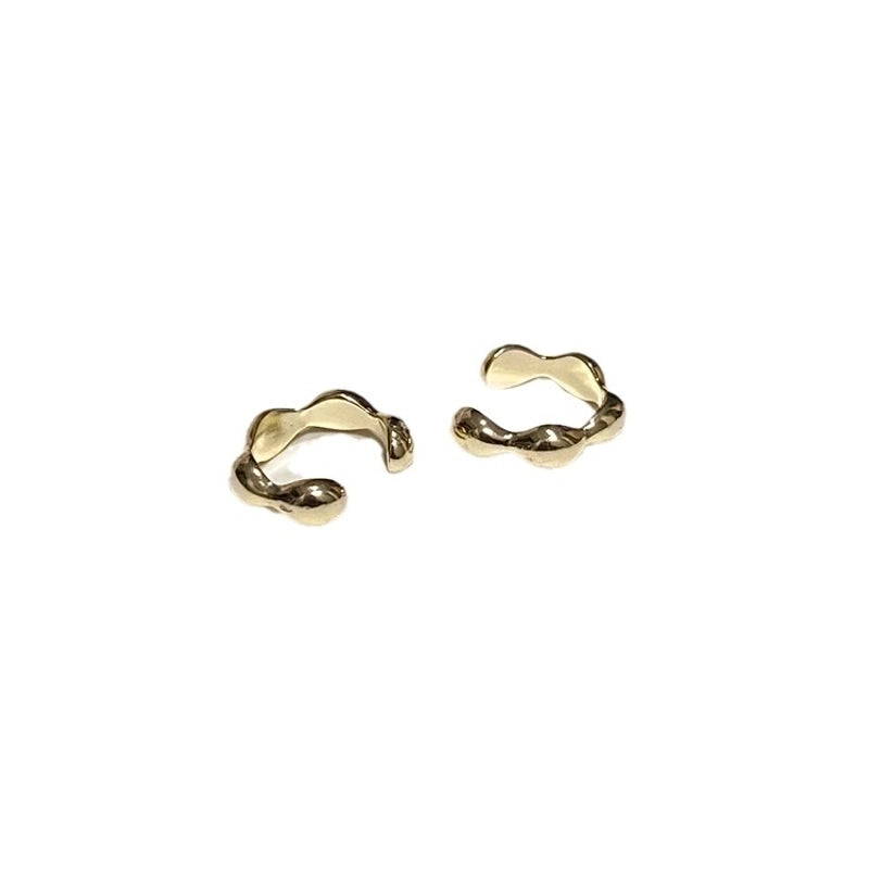 1 Pair Ig Style Minimalist Solid Color Plating Copper Ear Cuffs