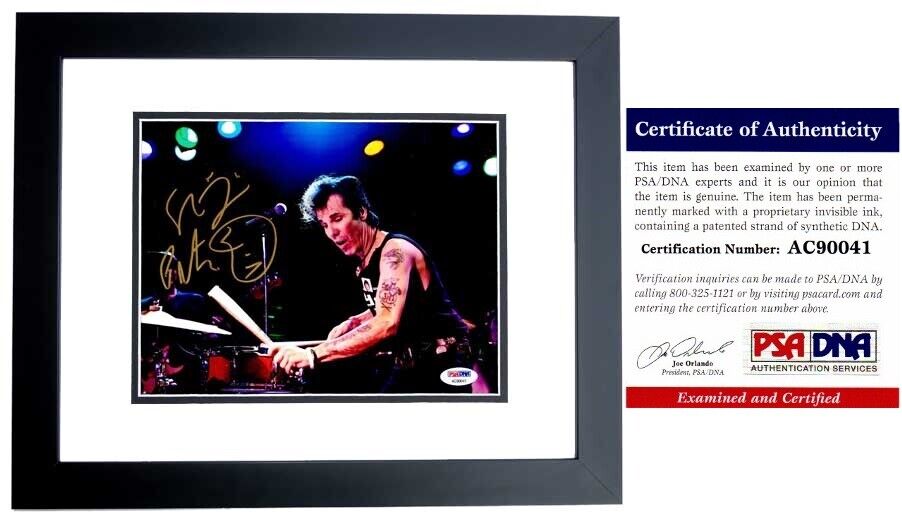 Slim Jim Phantom Signed Autographed STRAY CATS 8x10 inch Photo Poster painting + PSA/DNA FRAMED