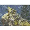 Wolf Howling In Snow-14CT Stamped Cross Stitch 56*42cm/22.05*16.54in tapestrymarket