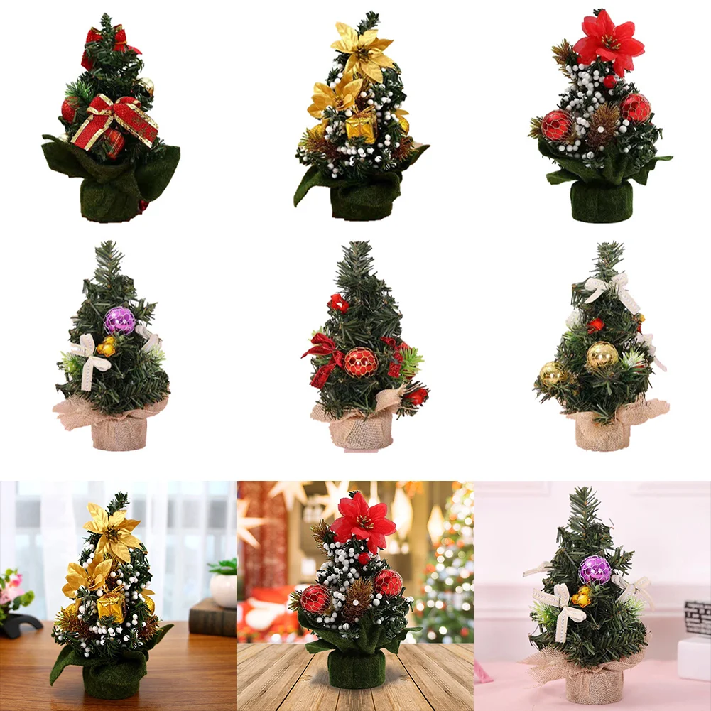 20cm Artificial Xmas Tree Great Gifts Tabletop Mini Tree Festival Party Supplies