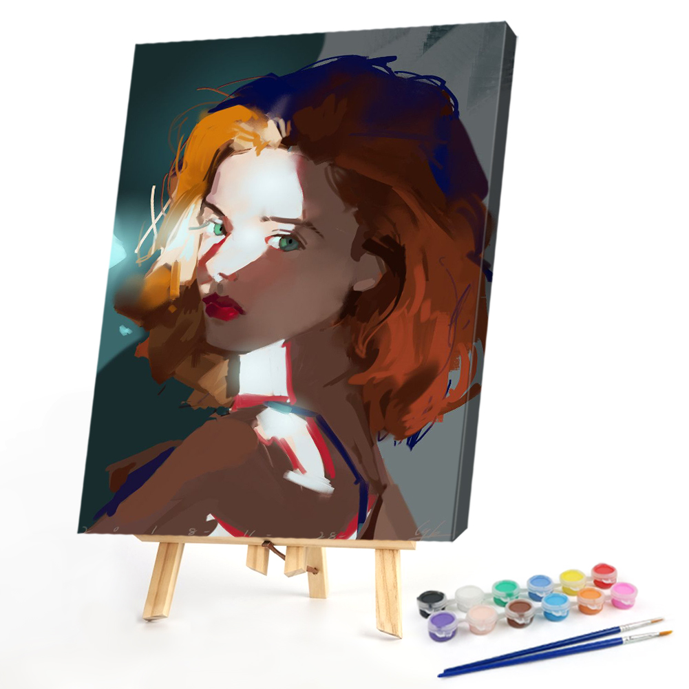 

40*50CM - Paint By Numbers - Modern Girl, 501 Original