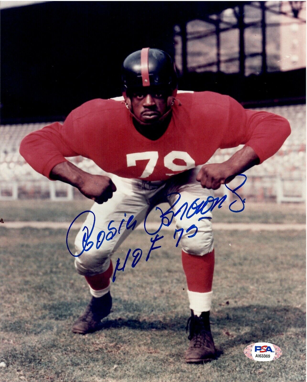 Rosie Brown autographed signed inscribed 8x10 Photo Poster painting New York Giants PSA COA