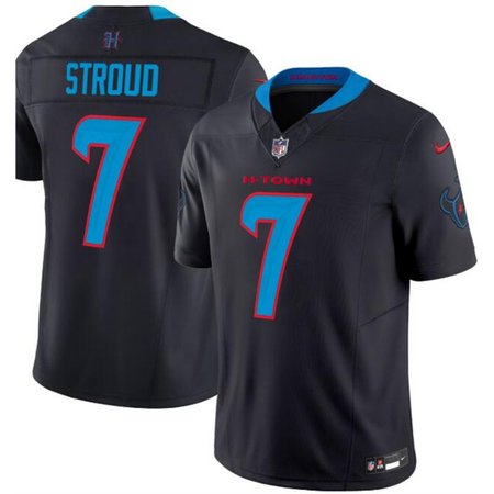 Men's Houston Texans #7 C.J. Stroud Navy 2024 Vapor F.U.S.E. Limited Stitched Jersey CP5D