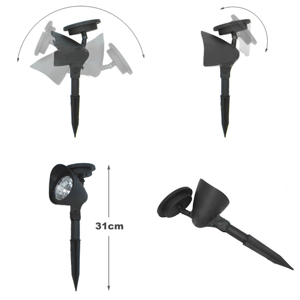 

3 LED Solar Powered Spot Spot LED Spot-Landscape Ligjht, 501 Original