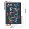 Diamond Painting-DIY Full Round Drill Butterfly Saying