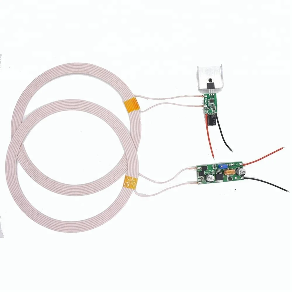48V 50~100mm Output 12V 3A Long Distance Wireless Charger Electromagnetic Wireless Charging Coil Receiver