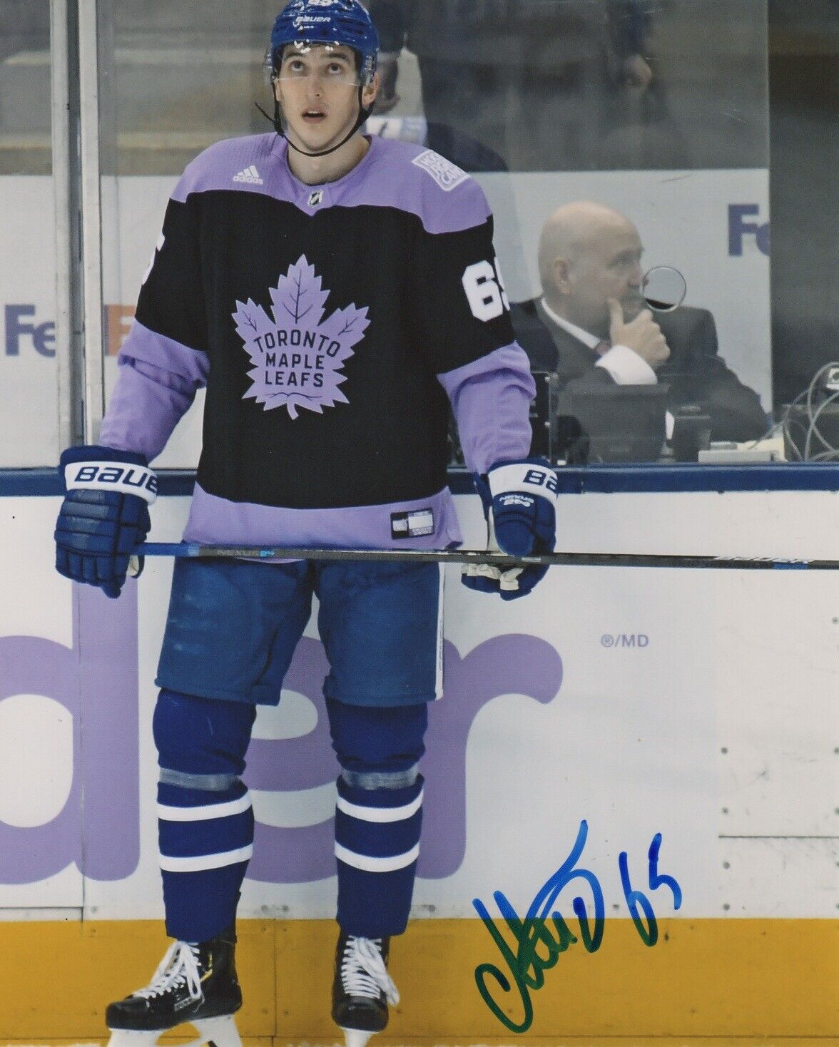 Toronto Maple Leafs Ilya Mikheyev Signed Autographed 8x10 NHL Photo Poster painting COA #4