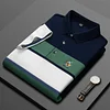 New cotton striped business casual polos