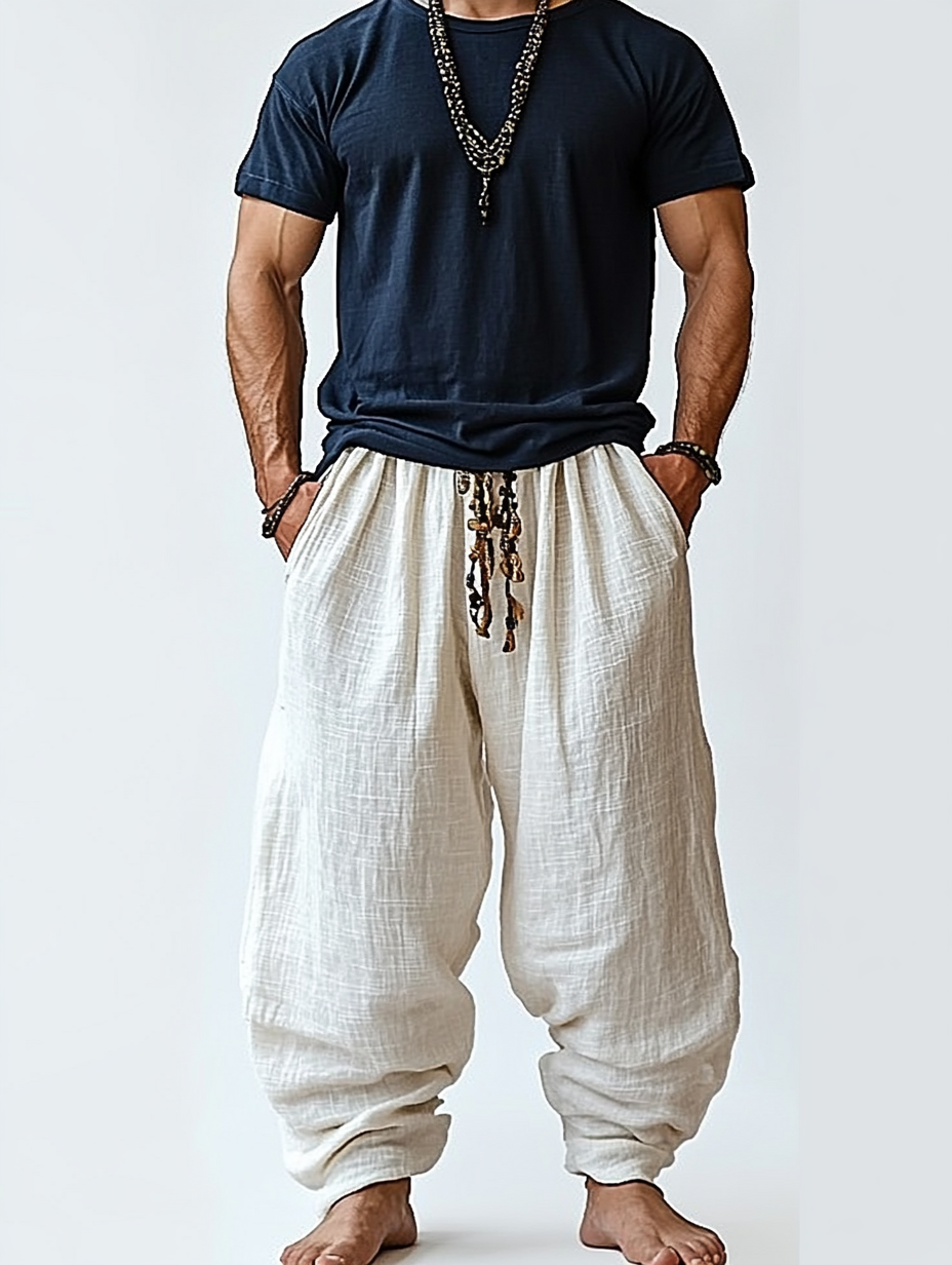 Men's Linen Loose Pants
