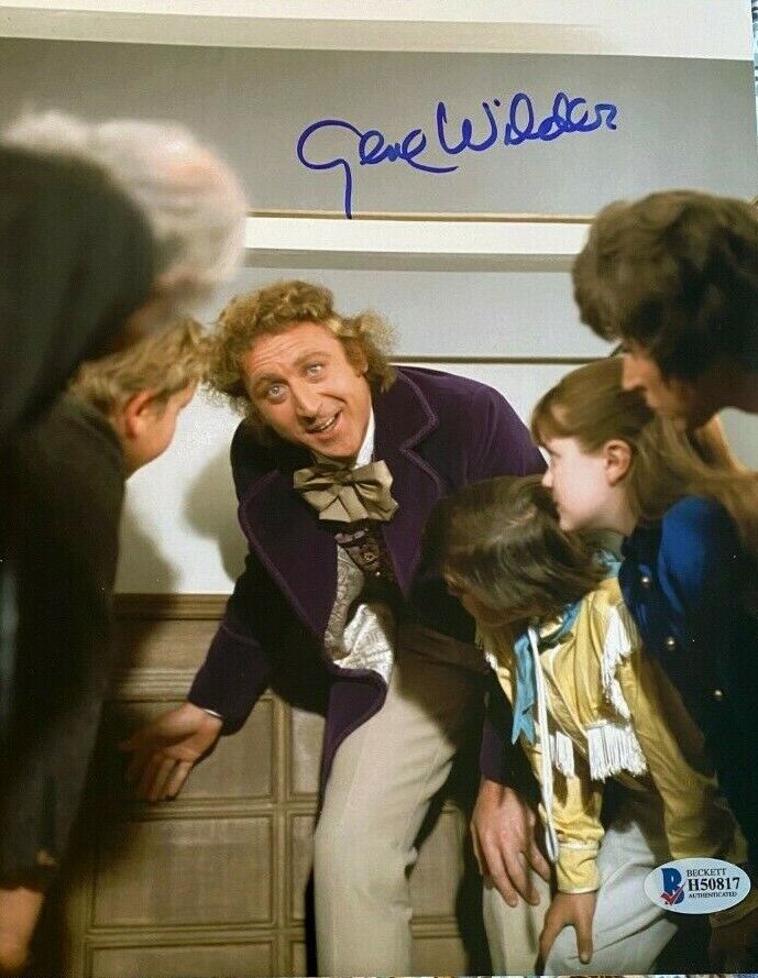 Gene Wilder Signed Autographed 8x10 Photo Poster painting Wonka BECKETT AUTHENTICATION