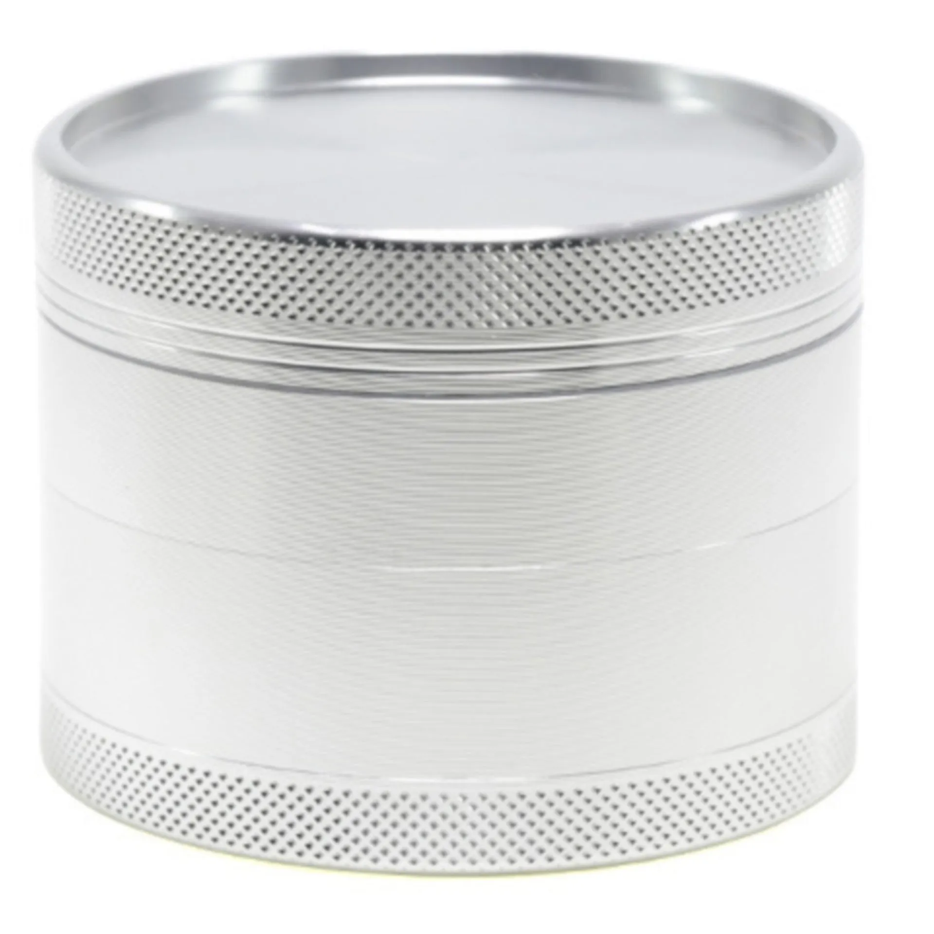 63MM Aluminum Alloy 4 Part Upper Cover Concave Grinder-Silver