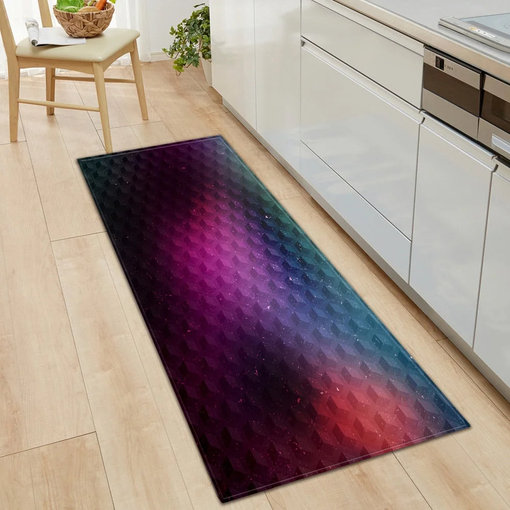Kitchen Mat Bedroom Entrance Doormat Hallway Tatami Floor Mat 3D Printed Bathroom Balcony Decoration Rug Anti-slip Long Carpet