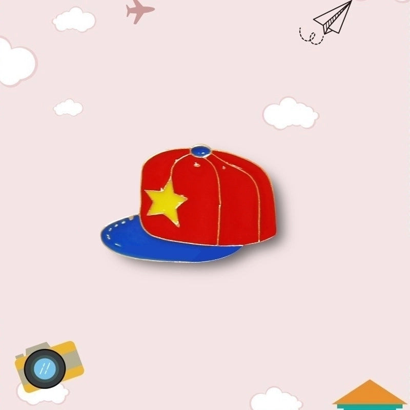 5 Pieces Cute Pin Geometric Rainbow Heart Shape Alloy Enamel Women’S Brooches