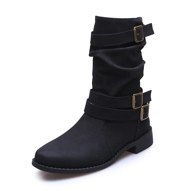 Women's Flat Heel Casual Vintage Boots