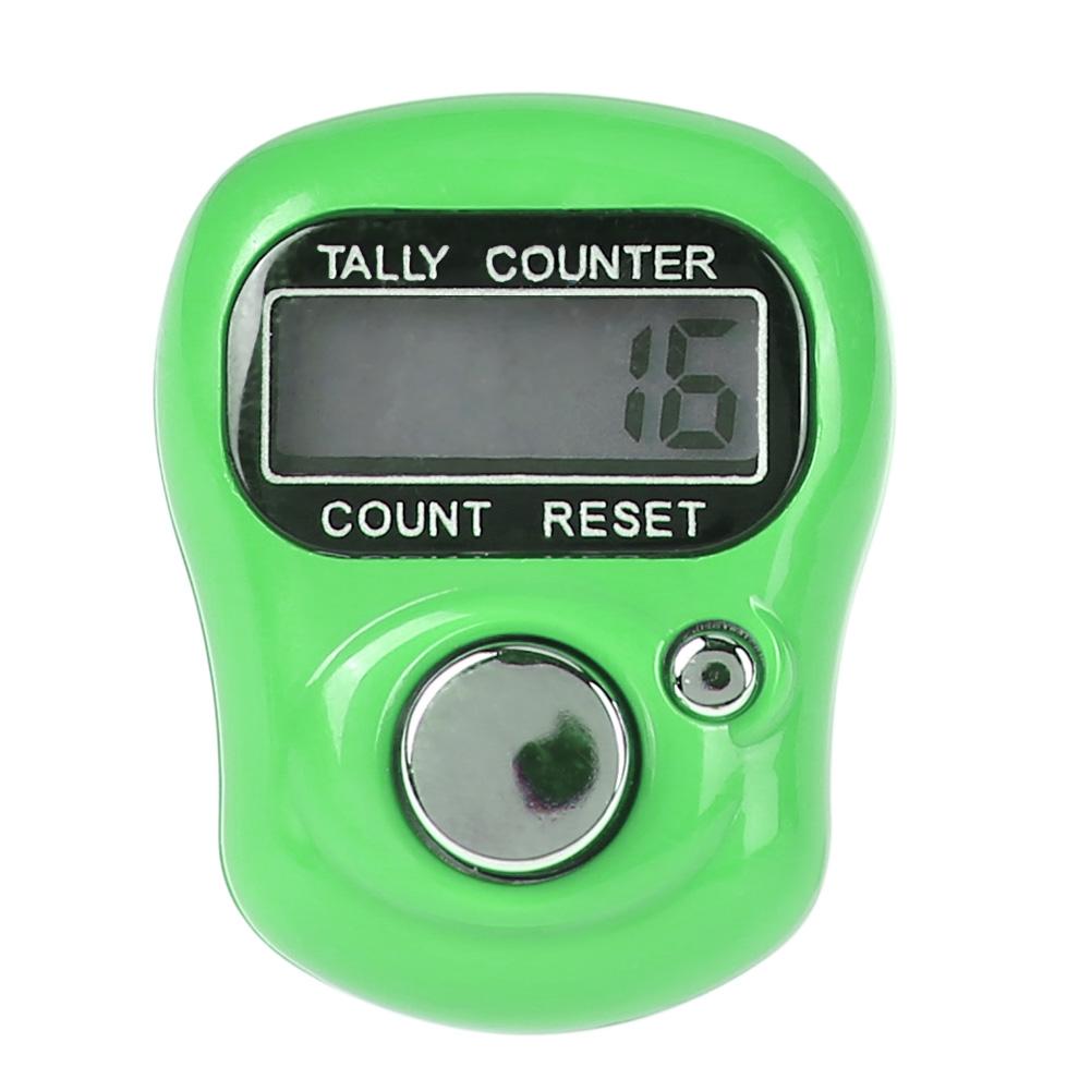 

Stitch Marker Row Finger Ring Counter LCD Electronic Tally Counter, Green, 501 Original