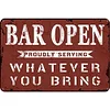 Funny Bar Open - Metal Tin Signs(8*12Inch/12*16Inch) - Bar