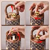 2025 New Retro Maillard 400ml Women's Portable Coffee Cup Water Cup