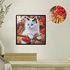 Diamond Painting-DIY Crystal Rhinestone White Cat