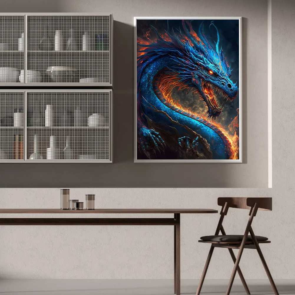 Diamond Painting - Full Round Drill - Dragon(30*40cm)