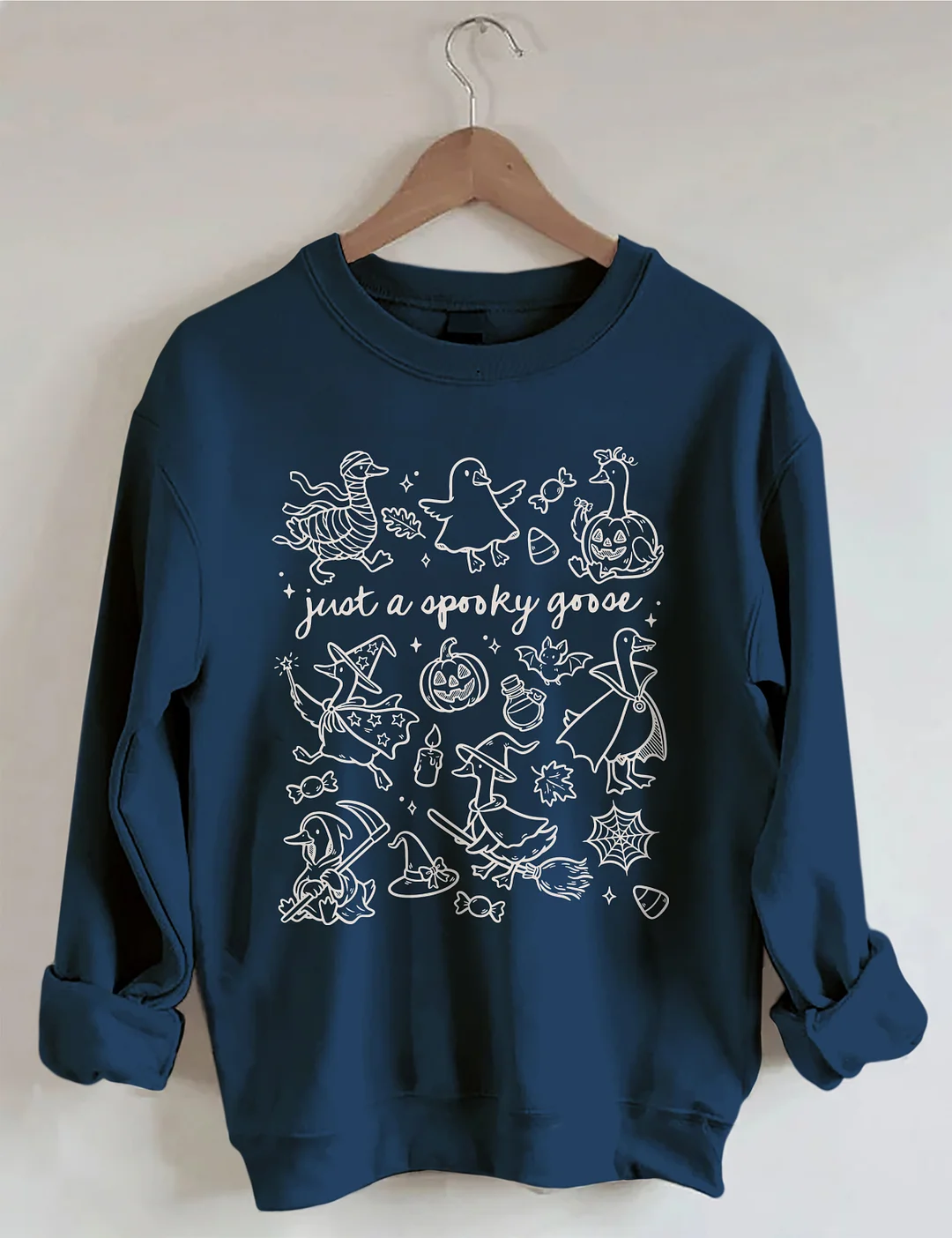 Just A Spooky Goose Doodles Sweatshirt
