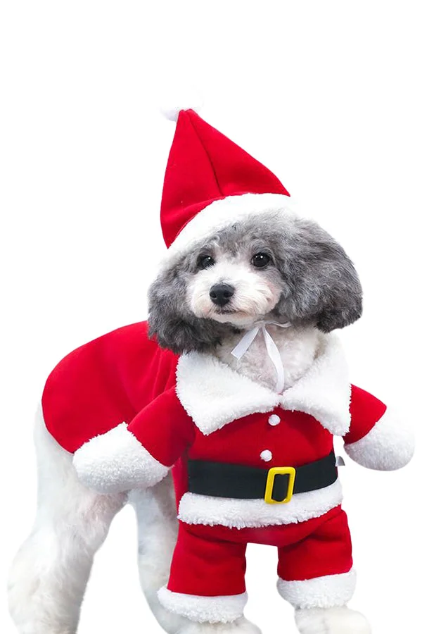 Christmas Pet Costumes Cute Santa Costume for Dogs-elleschic
