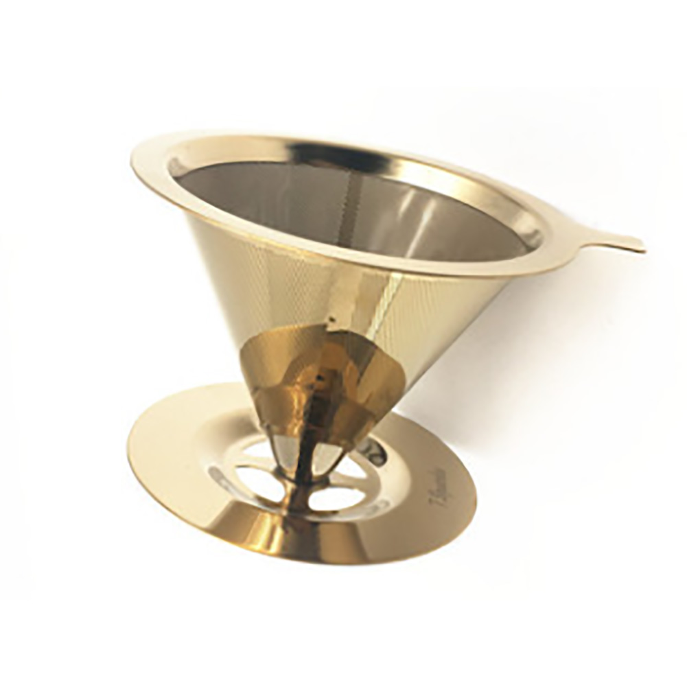 

Pour Over Coffee Dripper - Slow Drip Coffee Filter Cone with Stand Gold, 501 Original