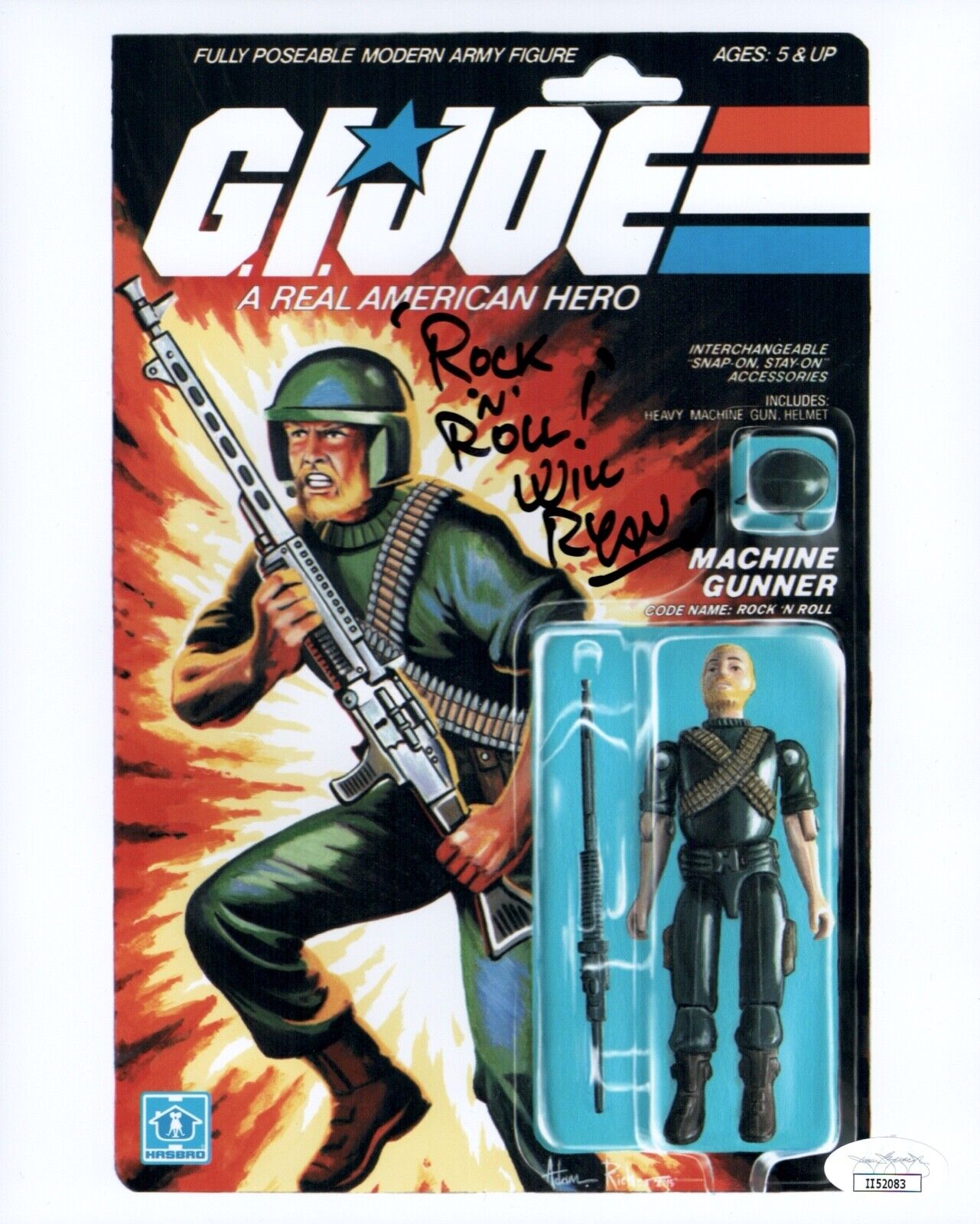 WILL RYAN Signed ROCK N' ROLL G.I. Joe 8x10 Photo Poster painting Autograph JSA COA Cert