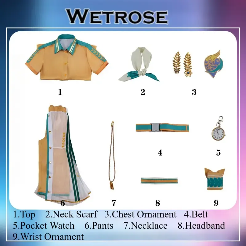 [Wetrose] Pre-Order Identity V Journalist Alice DeRoss Golden Wheat Game Outfit Cosplay Costume 