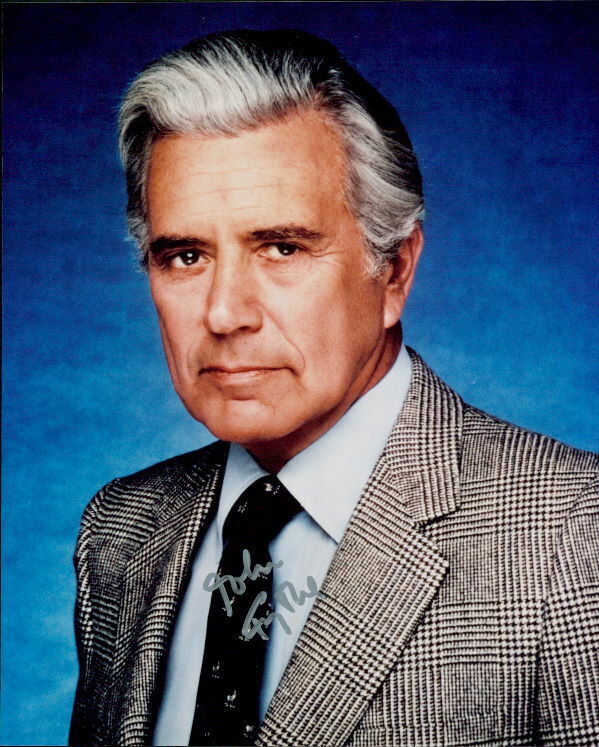 John Forsythe (Dynasty) signed 8x10 Photo Poster painting