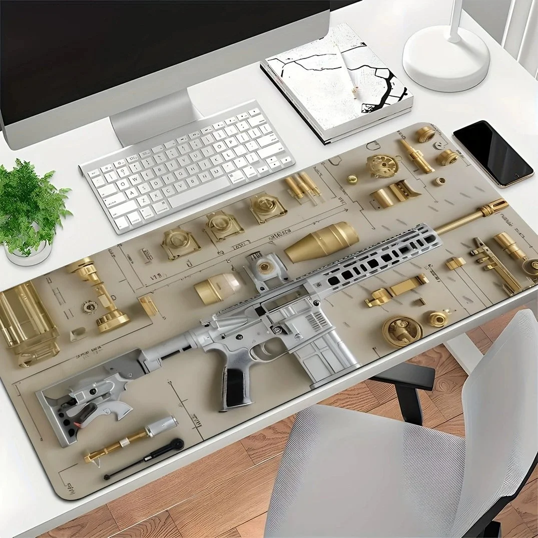 🔥Hot Sale 49% Off🔥Cool Military Weapon Build Weapon Parts Display Large Gaming Mouse Pad