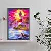 5D DIY Full Round Drill Diamond Painting Lighthouse Kit Home Decoration 40x60cm