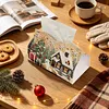 Snow Cabin DIY Pearl Diamond Painting PU Cover Tissue Holder Kit Pearl Art Painting Decoration for Home & Gifts