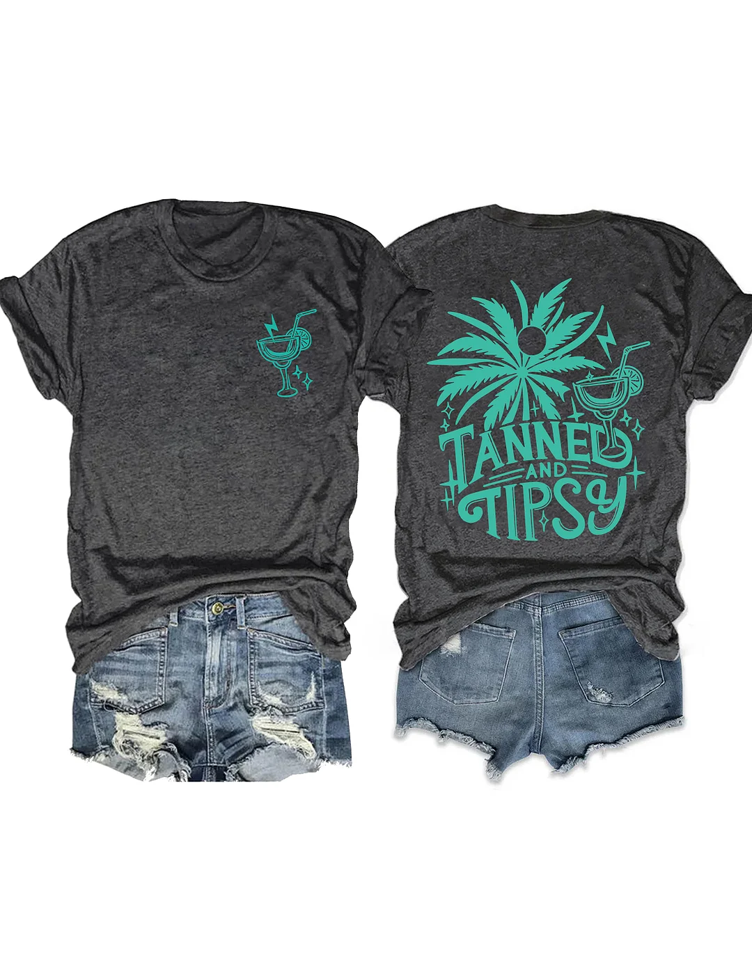 Tanned And Tipsy Beach Summer T-shirt