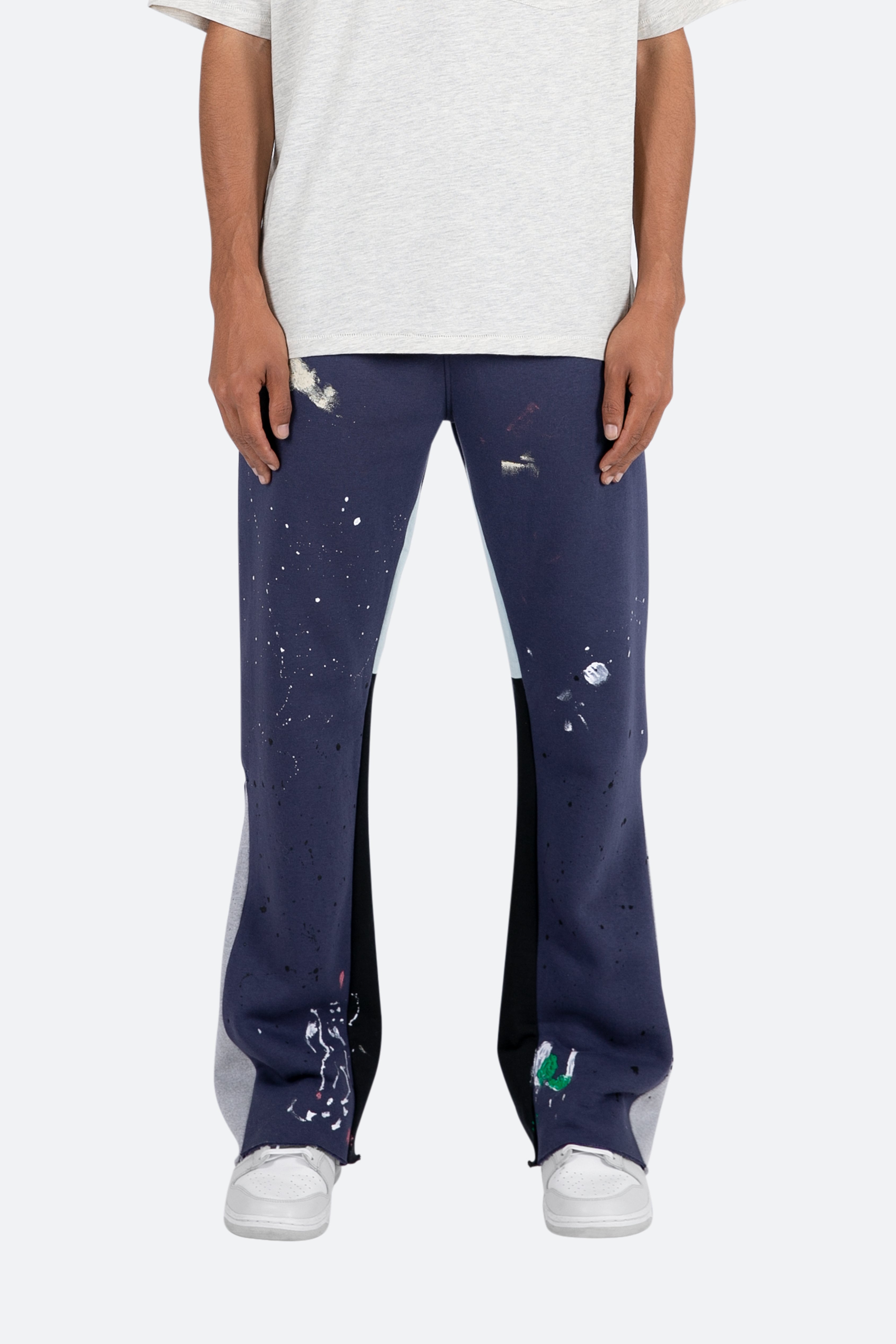 contrast bootcut sweatpants