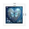 Heart-Shaped-11CT Stamped Cross Stitch 55*55cm