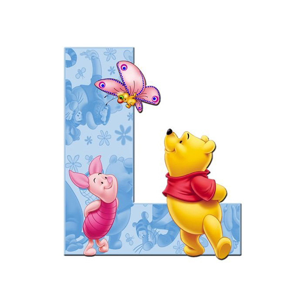 

30*30CM - Square Drill Diamond Painting - Cartoon Letter L, 501 Original