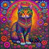 Colorful Cats-Full Round Diamond Painting 30*30CM