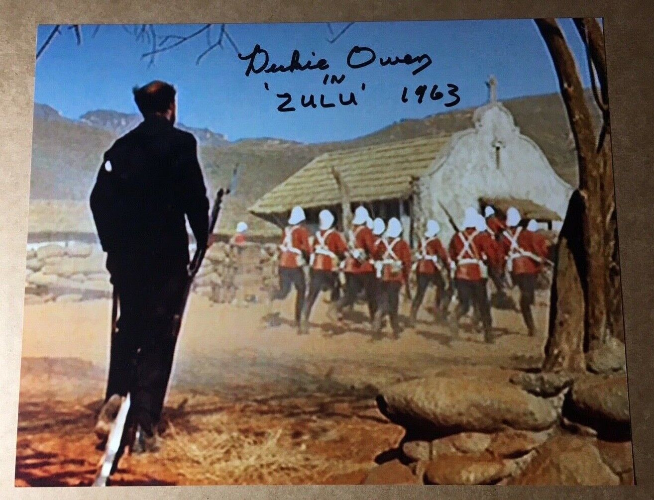 DICKIE OWEN Zulu Genuine In-Person Authentic Signed Autographed10x8 Photo Poster painting UACC