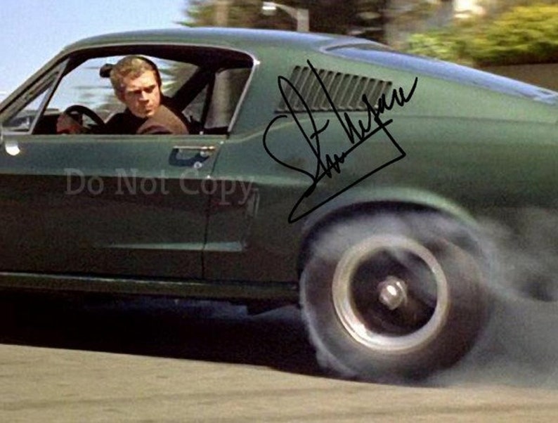 Steve Mcqueen Signed Photo Poster painting 8x10 rp Autographed  Bullitt