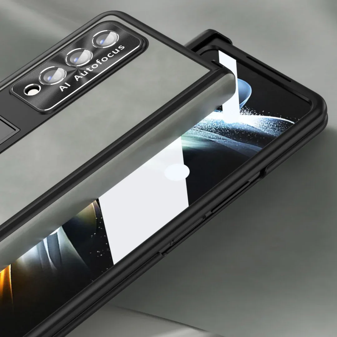 Applicable To Samsung ZFold3/ZFold4 Magnetic Hinge Folding Protective Sleeve