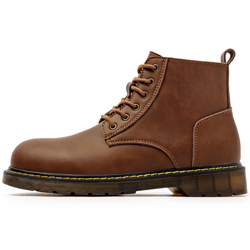 Maden Retro Vintage Shoes For Men Boots Desert Outsdoor High Top Boot Casual Street Cool Shoe Winter Brown Martin Leather Shoes