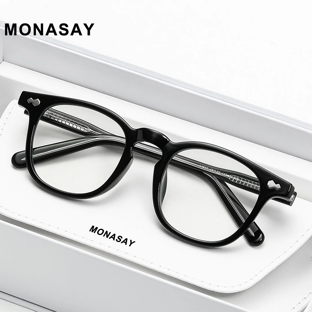 MONASAY  Eyeglasses Anti Blue Ray Computer Screen Glasses Blue Light Blocking Glasses for Women Men Clear Frame Square