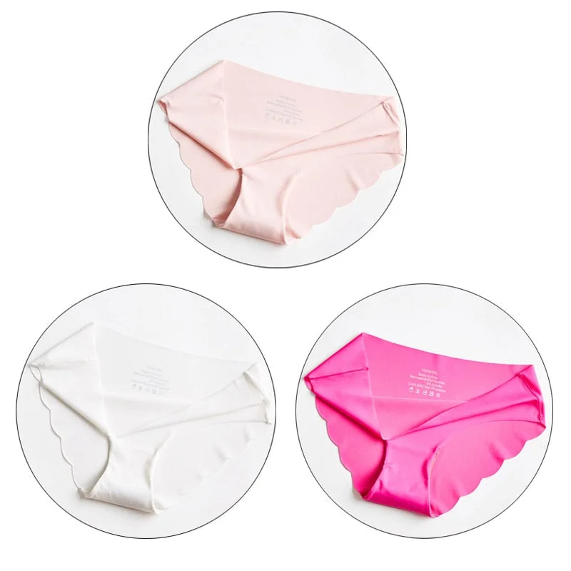 CINOON 3Pcslot Fashion Women Seamless Panties Ultra-thin Underwear Comfort Intimates Sexy Lingerie Low-Rise Female briefs