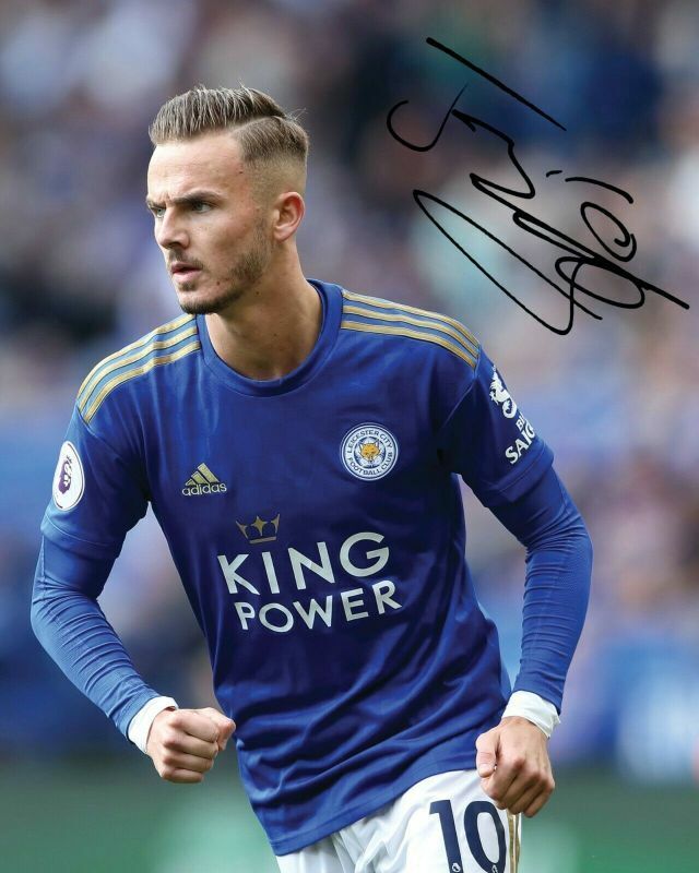 James Maddison - Leicester City Autograph Signed Photo Poster painting Print