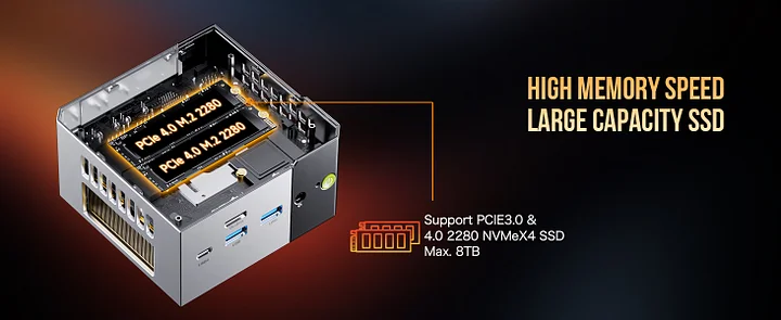 AMD Ryzen™ Al 9 HX 370 --EVO-X1 AI Mini PC