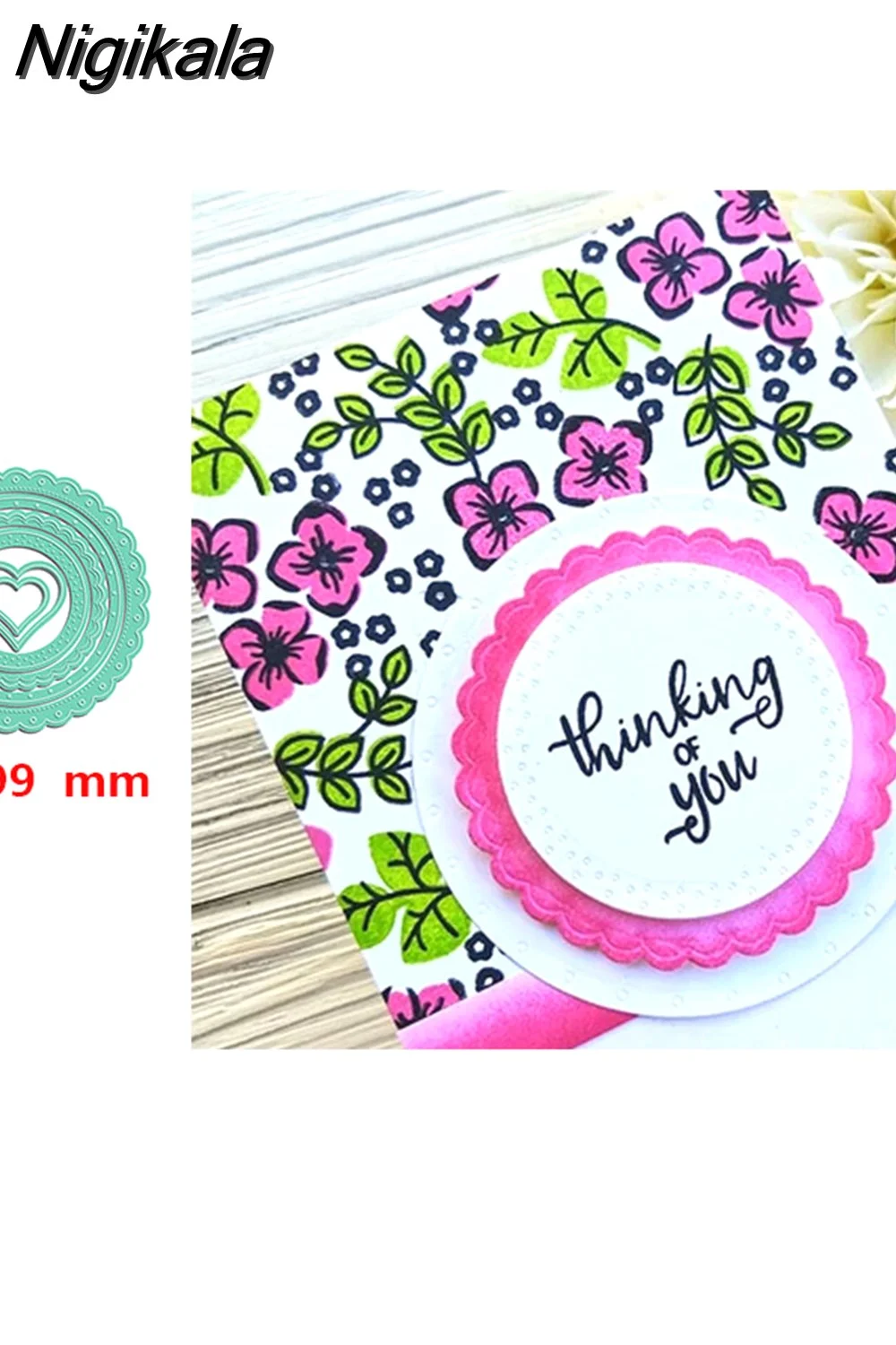 Nigikala Square Circle Oval Heart Frame Butterfly Border Cutting Dies for DIY Scrapbooking Valentine's Cards Crafts New 2023