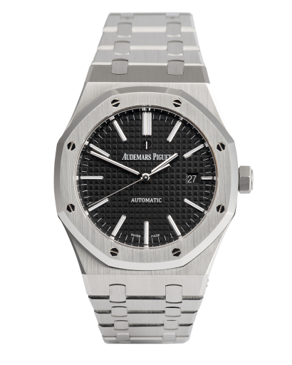 Audemars Piguet Royal Oak Black Dial 15400ST - Box & Certificate